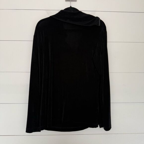 Chico’s Travelers Women’s 2 Black Slinky Jacket Stretchy - Picture 3 of 4